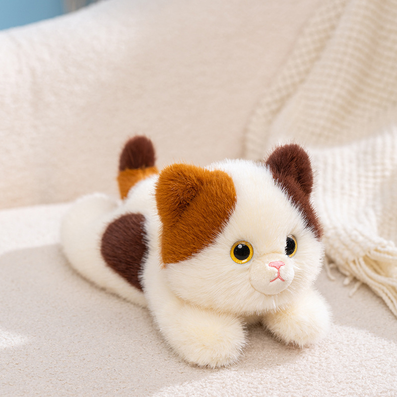 猫ぬいぐるみ みけねこのふわもち肩のせ