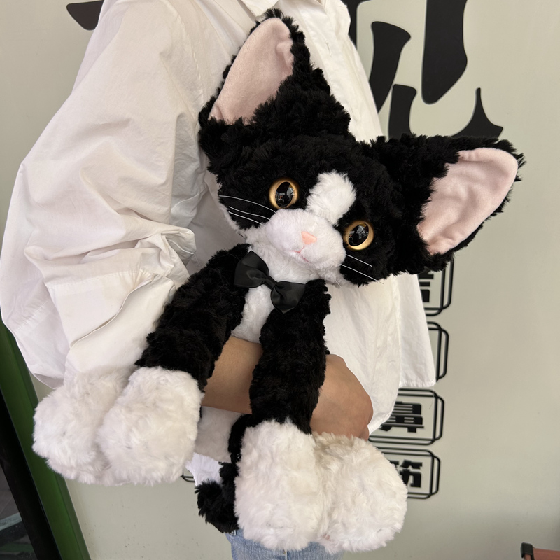 猫ぬいぐるみ 紳士の蝶ネクタイ子猫ぬいぐるみ