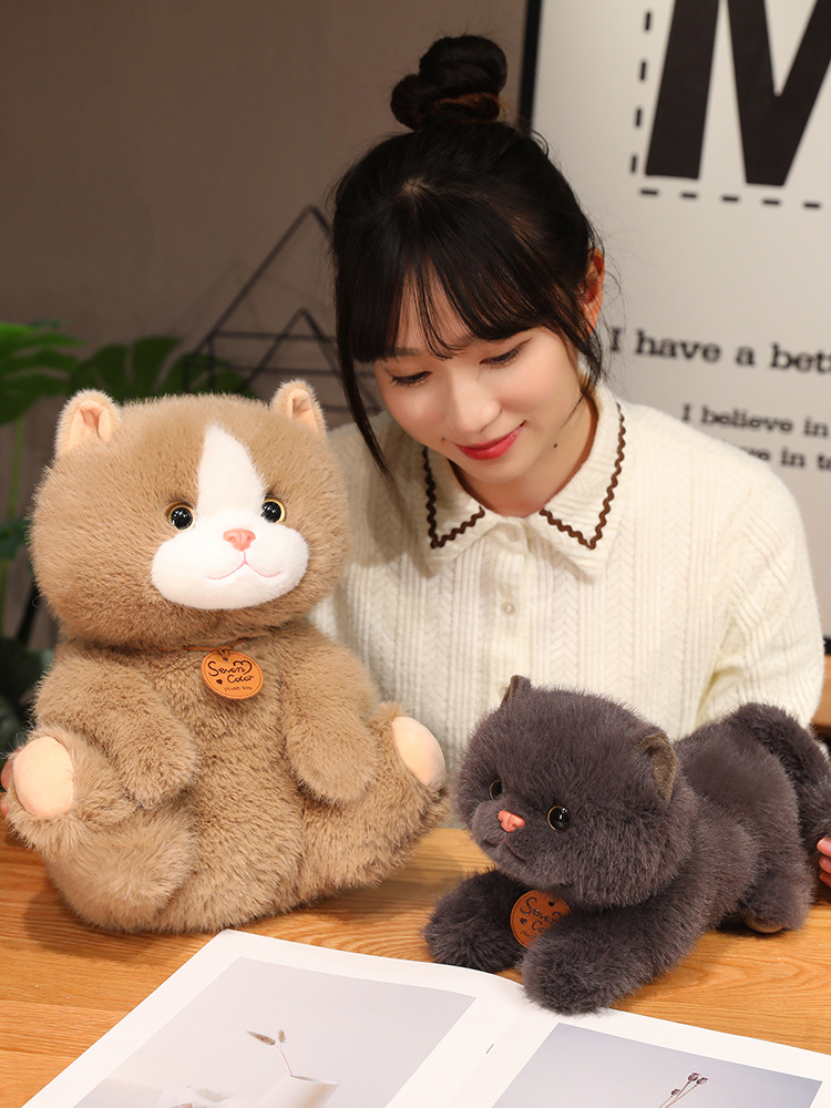 猫ぬいぐるみ ふわもふ雪猫ちゃん