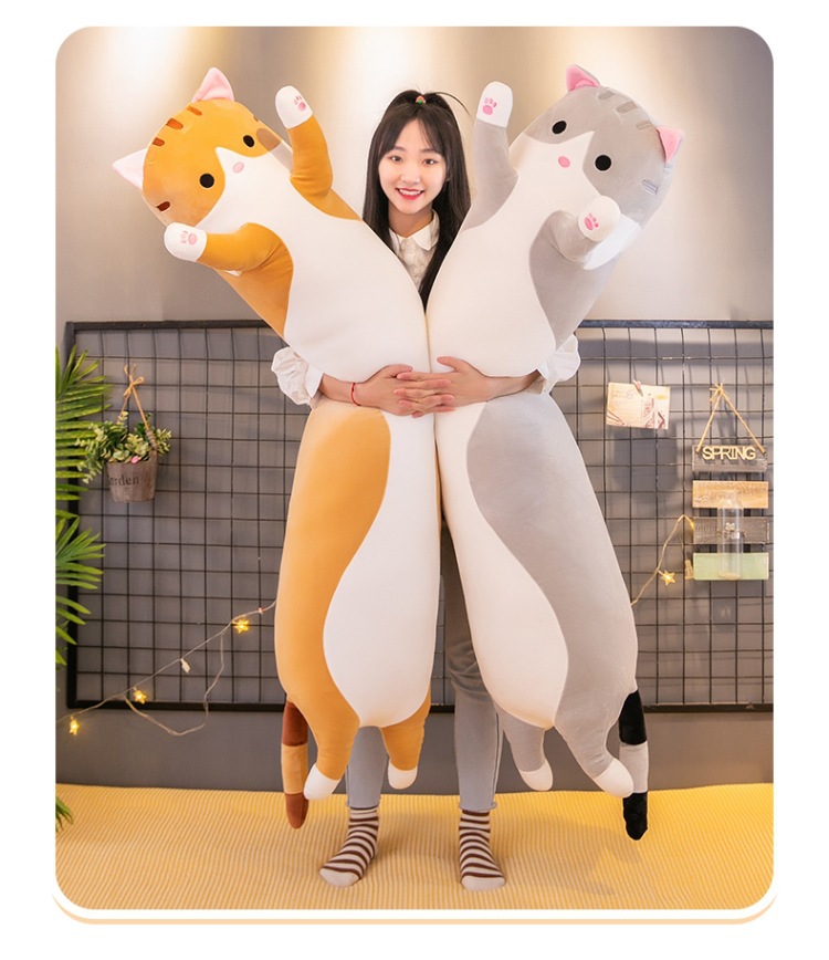 猫ぬいぐるみ もふもふ抱き枕 ねこのお昼寝友達