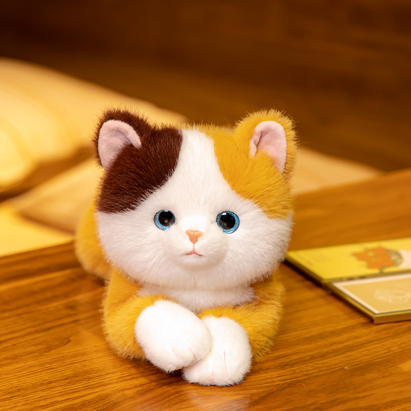 猫ぬいぐるみ おうち猫ちゃん 茶色三毛