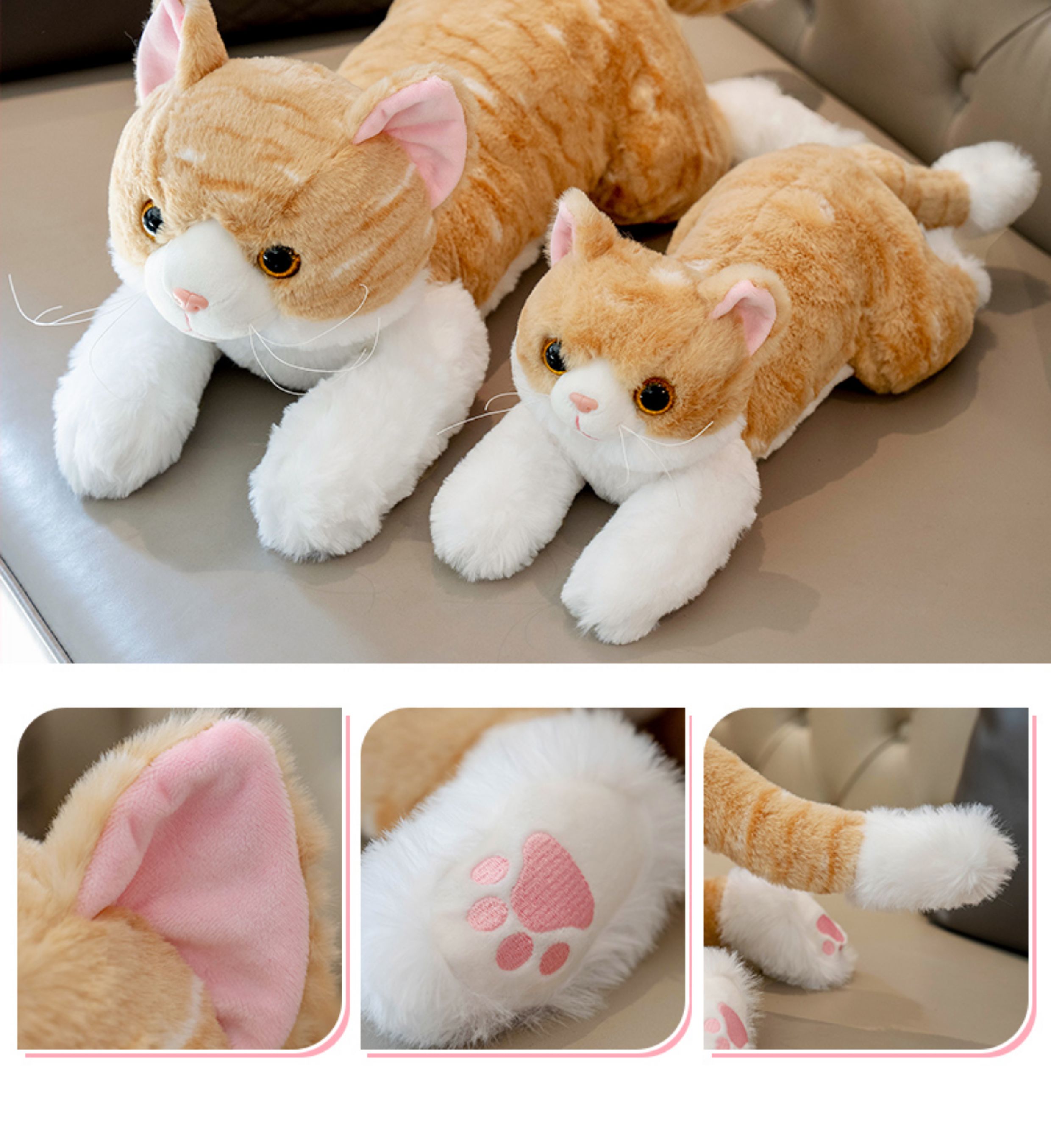 猫ぬいぐるみ もふもふ抱きねこちゃん