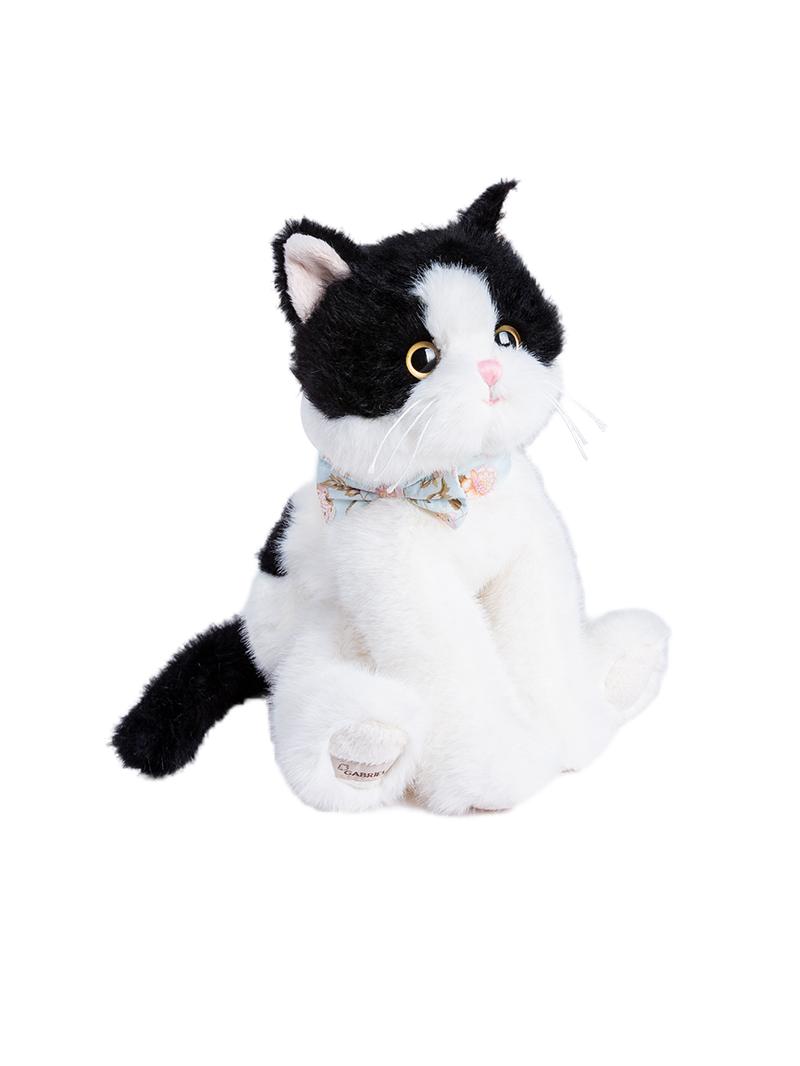 猫ぬいぐるみ 優雅な蝶ネクタイ猫のぬいぐるみ
