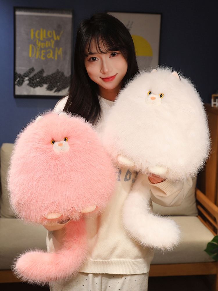 猫ぬいぐるみ ふわもこ雪猫