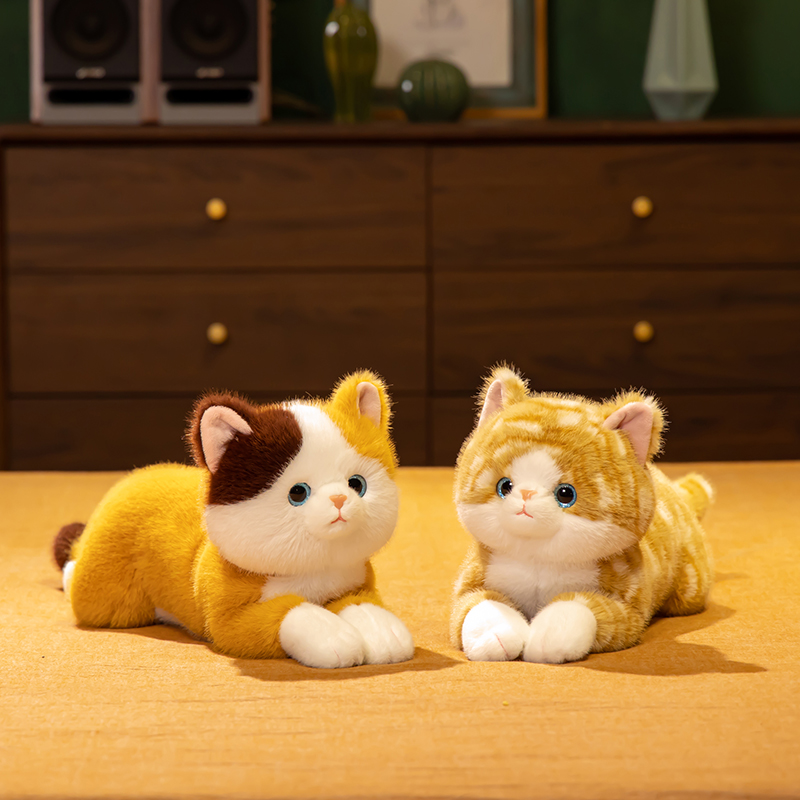 猫ぬいぐるみ おうち猫ちゃん 茶色三毛