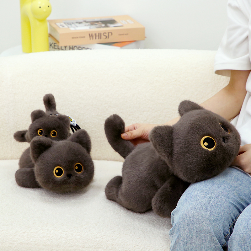 猫ぬいぐるみ まんまるおめめのもふもふ子猫