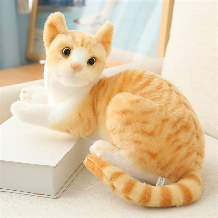 茶色トラ猫ぬいぐるみ 可愛い橘猫 誕生日プレゼント
