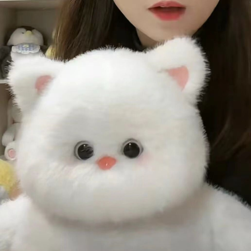 猫ぬいぐるみ ふわもち雪ねこ