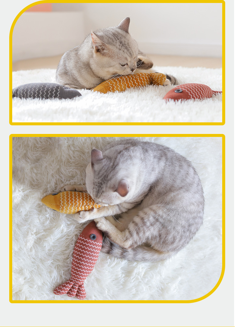 猫グッズ にゃんこ大好き 魚型おもちゃ