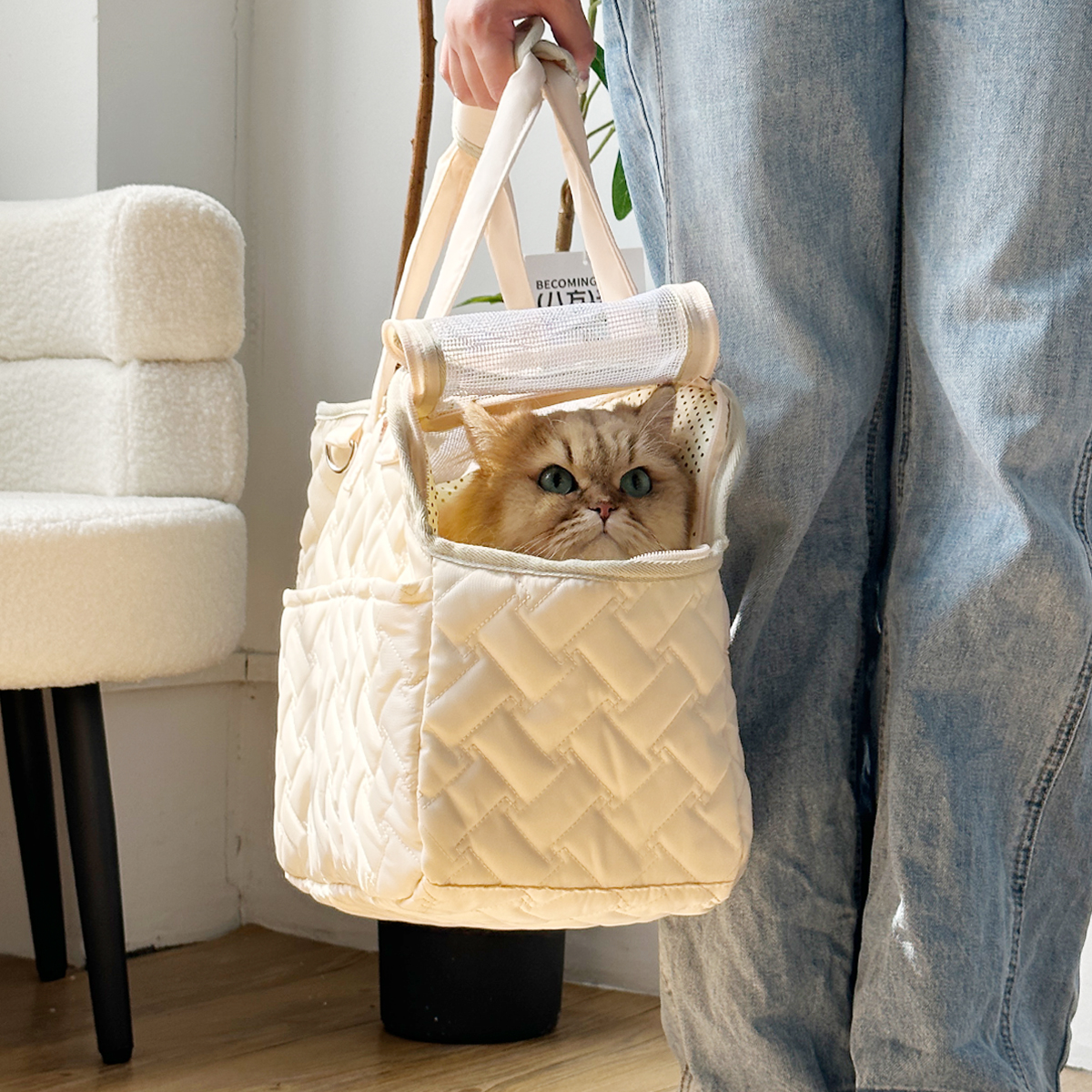 猫グッズ 猫と一緒に避難できる防災キャリーバッグ
