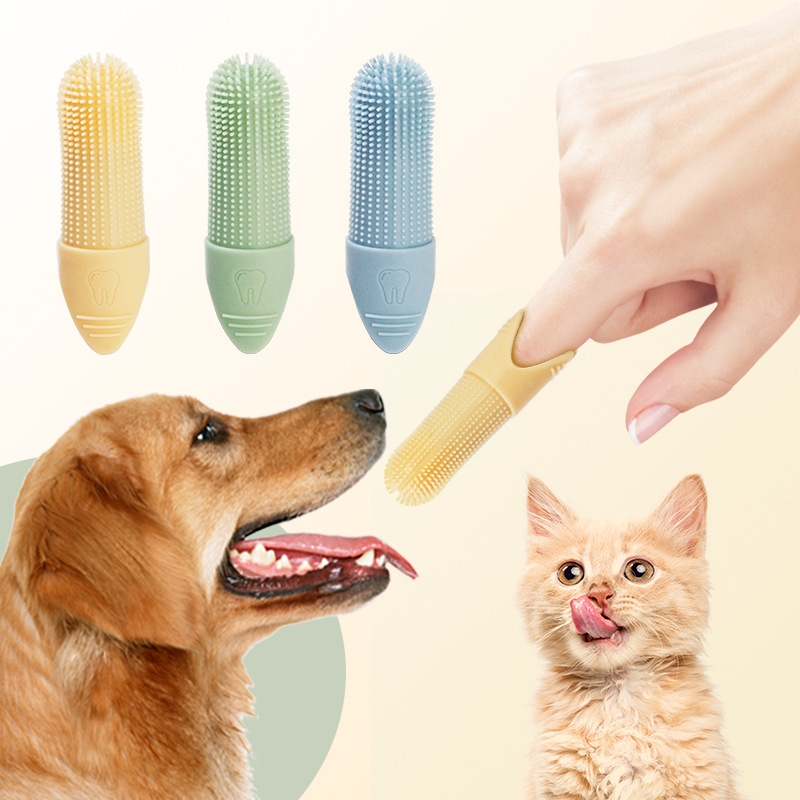 猫グッズ 歯磨きグッズ ふわもこ指さき歯ブラシ