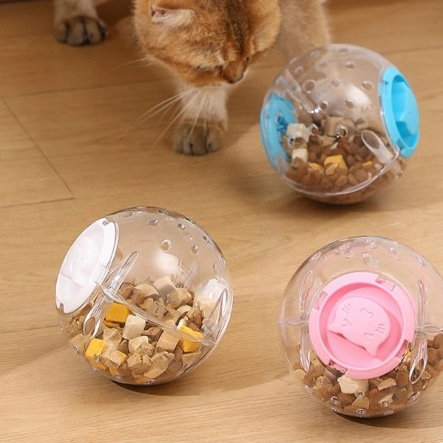 猫グッズ 運動不足解消グッズ ころころおやつ探検球 猫の知恵玩具