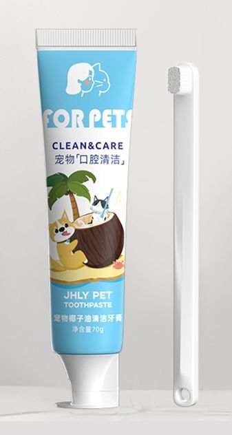 猫グッズ 歯磨きグッズ ココナッツ洗浄 猫用歯磨きジェル