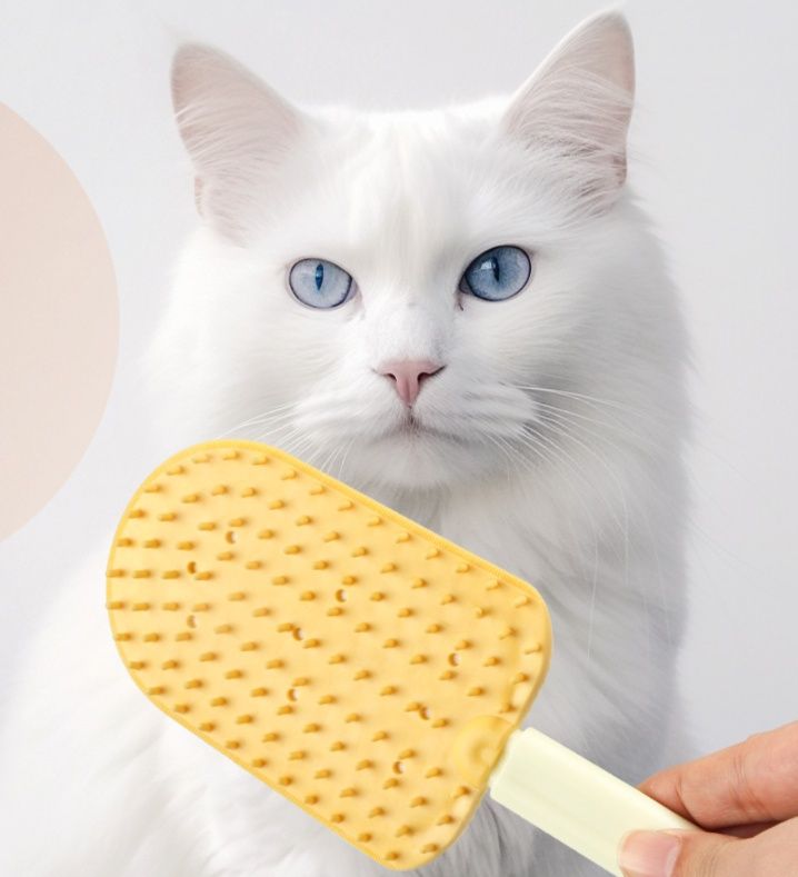 猫グッズ 抜け毛対策グッズ ふわもふキャッチャー猫用マッサージブラシ