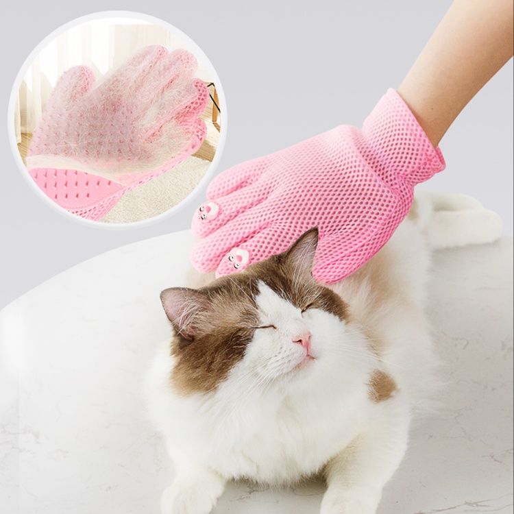 猫グッズ もふもふケア 猫用マッサージブラシ手袋