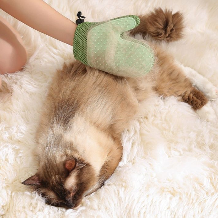 猫グッズ 抜け毛対策グッズ ぴったり手袋ブラシ猫毛キャッチャー