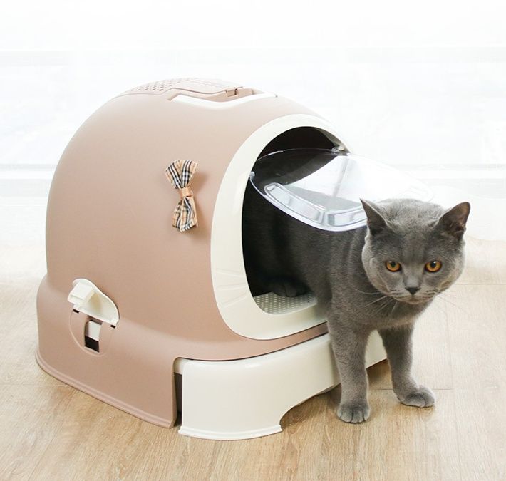猫グッズ 防災グッズ 安心ドーム型猫トイレ 災害対応収納機能付き