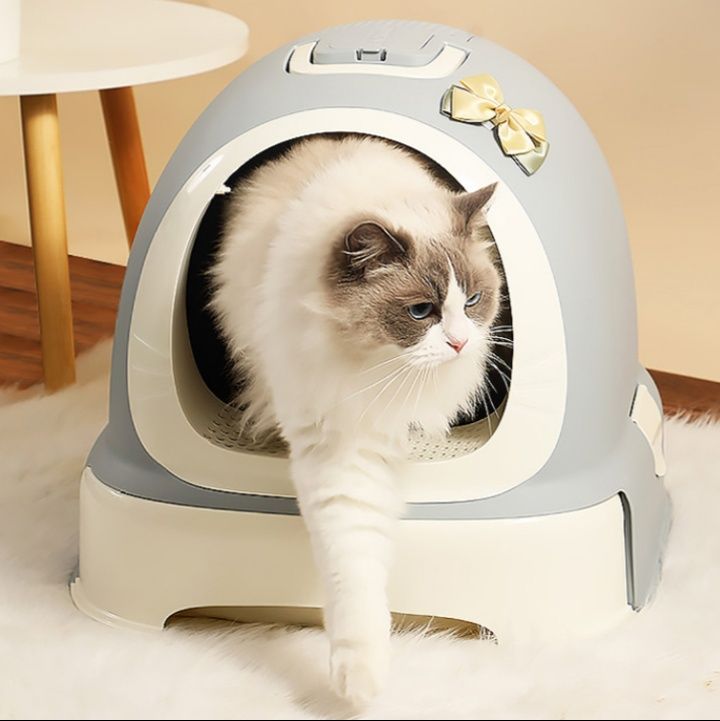 猫グッズ 防災グッズ 安心ドーム型猫トイレ 災害対応収納機能付き