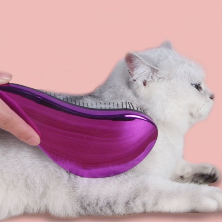 猫グッズ 抜け毛対策グッズ ふわもふ猫ちゃんマッサージブラシ