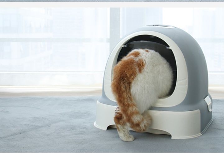 猫グッズ 防災グッズ 安心ドーム型猫トイレ 災害対応収納機能付き
