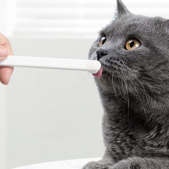 猫グッズ 歯磨きグッズ やさしく磨ける猫用歯ブラシ