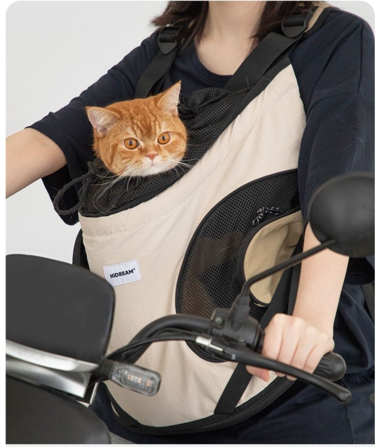 猫グッズ 防災グッズ 猫用避難キャリーバッグ 防水前掛けポーチ