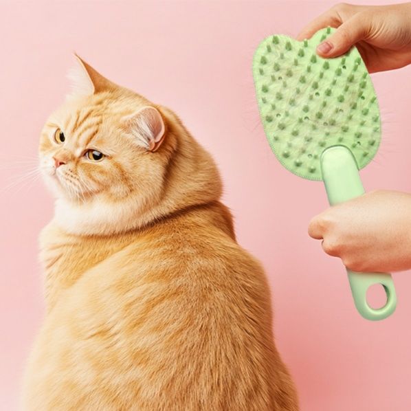 猫グッズ 抜け毛対策グッズ ふわもふケア猫用ブラシ