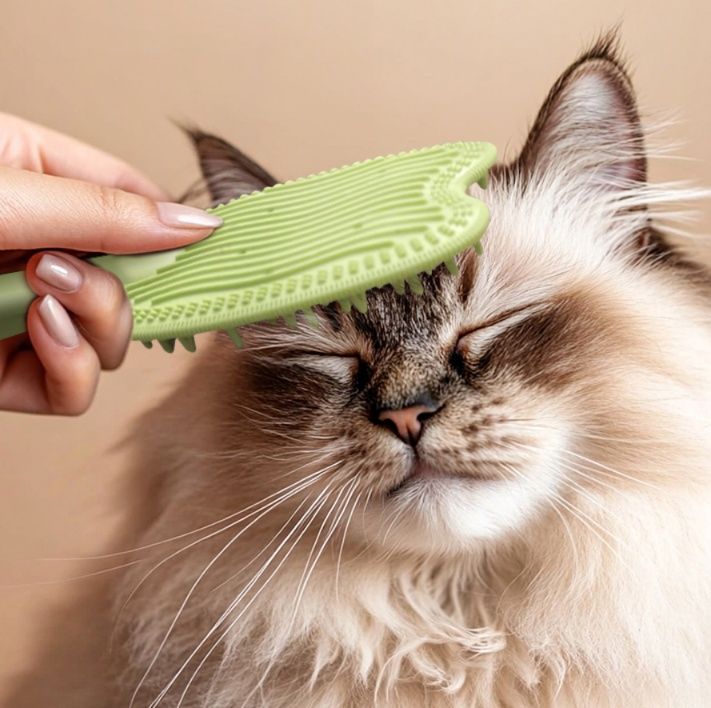 猫グッズ 抜け毛対策グッズ ふわもふケア猫用ブラシ