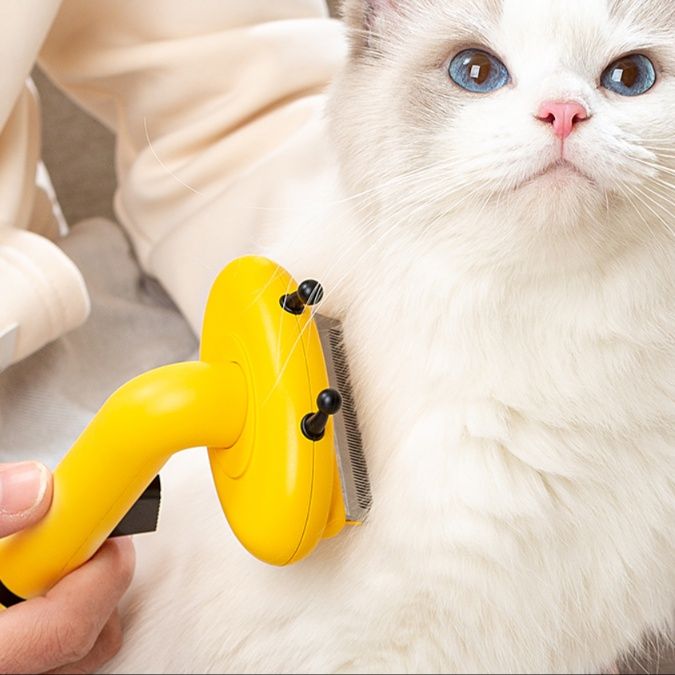 猫グッズ 抜け毛対策グッズ 毎日簡単お手入れ猫用毛取りコーム