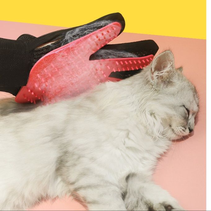 猫グッズ 抜け毛対策グッズ ふわもふケア猫用マッサージブラシ手袋