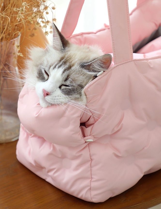 猫グッズ 防災グッズ ふわもこ猫ちゃん避難キャリーバッグ