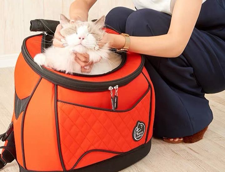 猫グッズ 防災グッズ 猫ちゃん避難用背負いキャリー
