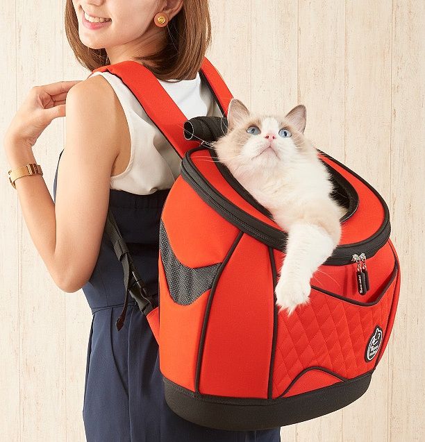 猫グッズ 防災グッズ 猫ちゃん避難用背負いキャリー