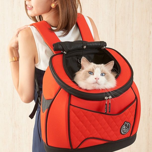 猫グッズ 防災グッズ 猫ちゃん避難用背負いキャリー