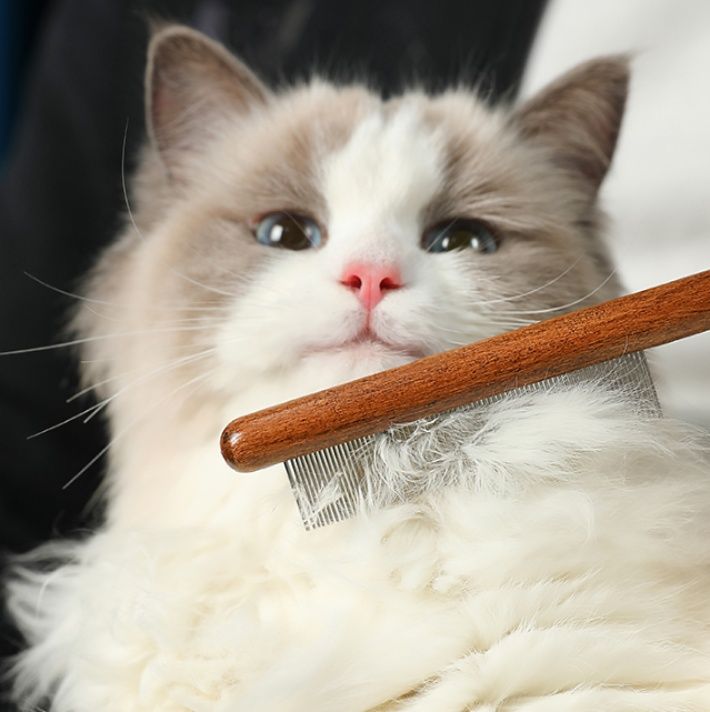 猫グッズ 抜け毛対策グッズ ふわもふ天使のブラシ 毛玉ケアコーム