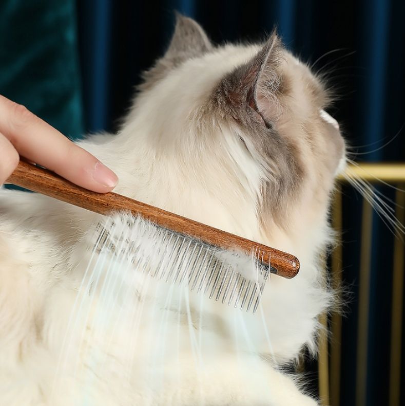 猫グッズ 抜け毛対策グッズ ふわもふ天使のブラシ 毛玉ケアコーム