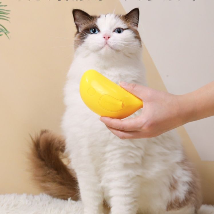 猫グッズ 抜け毛対策グッズ うるおい霧吹き猫用ブラシ もふもふケア