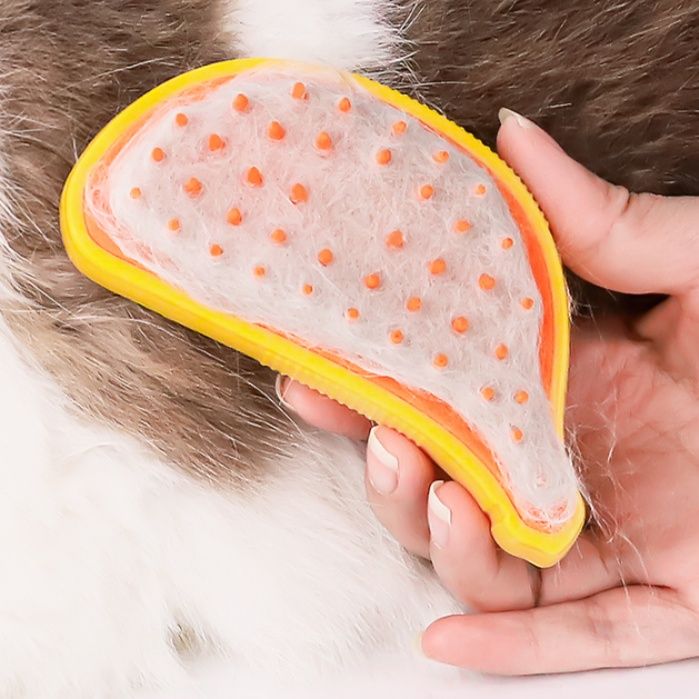 猫グッズ 抜け毛対策グッズ うるおい霧吹き猫用ブラシ もふもふケア