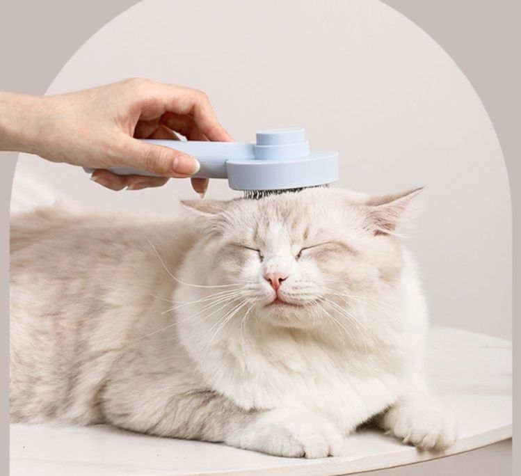 猫グッズ 抜け毛対策グッズ ふわもふ猫ちゃん専用 毛玉すっきりブラシ