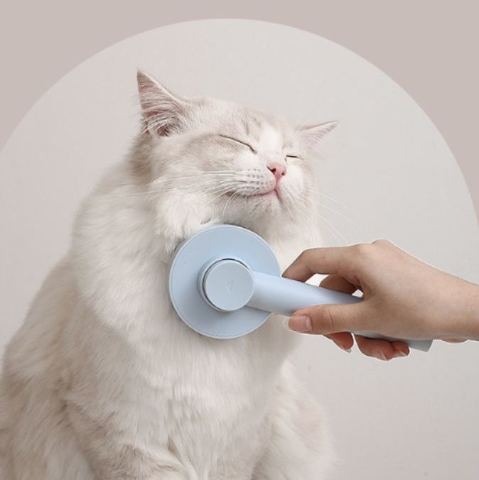 猫グッズ 抜け毛対策グッズ ふわもふ猫ちゃん専用 毛玉すっきりブラシ