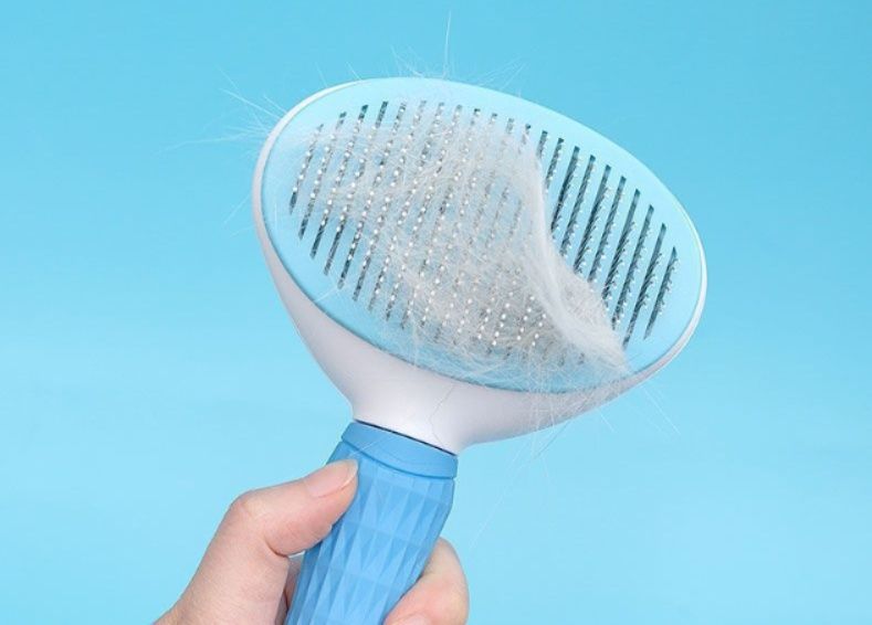 猫グッズ 抜け毛対策グッズ 自動清掃ブラシ 猫の毛づくろい名人