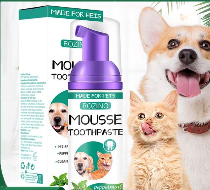 猫グッズ 歯磨きグッズ もこもこ泡で簡単お手入れ 愛猫用歯磨きムース