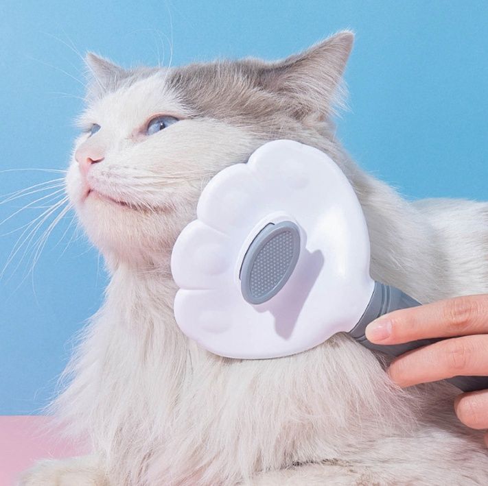 猫グッズ 抜け毛対策グッズ ふわもふケア猫用マッサージブラシ