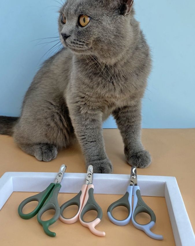 猫グッズ 爪切りグッズ 優しい半月刃猫用爪切り