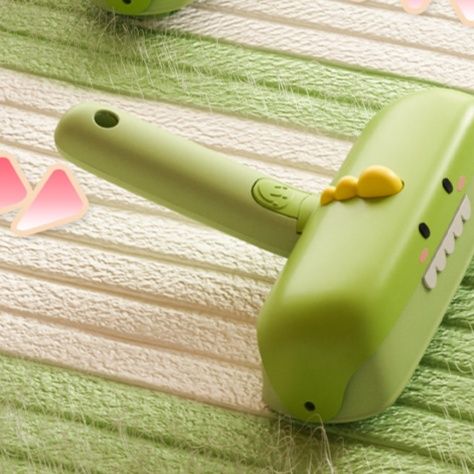 猫グッズ 恐竜くん自動毛取りローラー