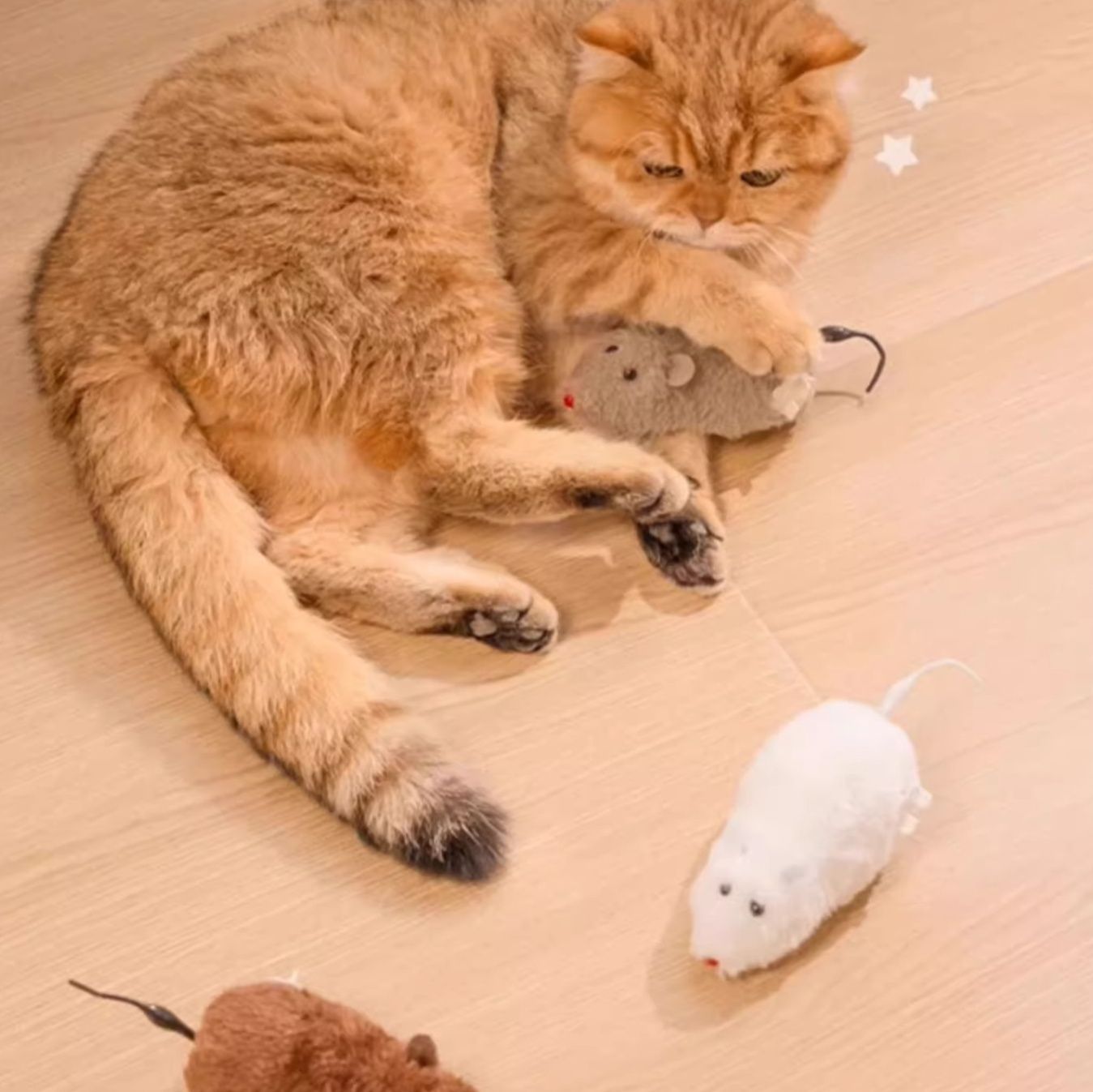 猫グッズ 自動走行ねずみちゃん 猫の狩猟本能刺激