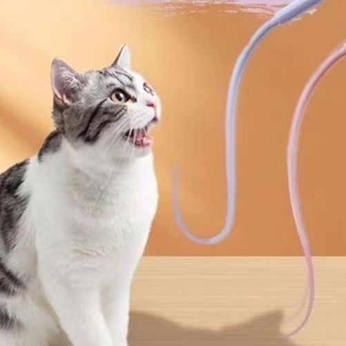 猫グッズ 猫じゃらし弾力ねずみ棒