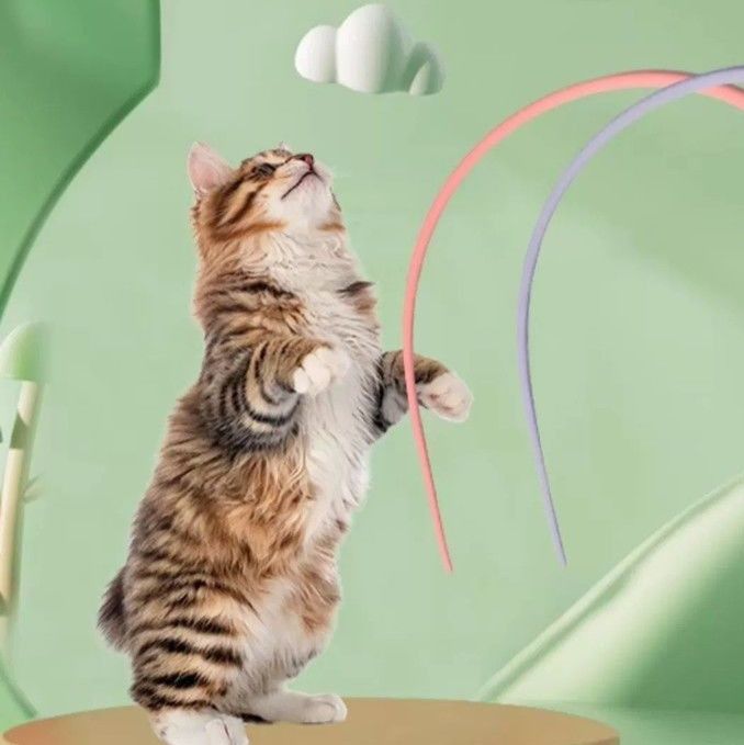 猫グッズ 猫じゃらし弾力ねずみ棒