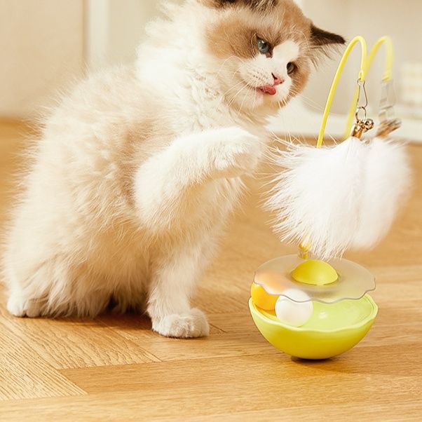 猫グッズ ふわもふ遊戯台 倒れないおもちゃ