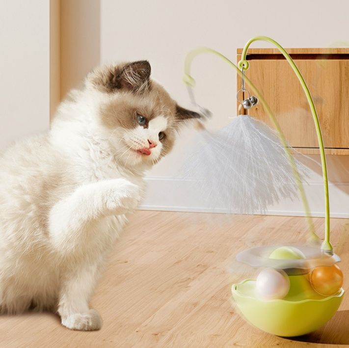 猫グッズ ふわもふ遊戯台 倒れないおもちゃ